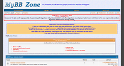 Desktop Screenshot of mybbzone.com