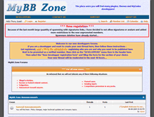 Tablet Screenshot of mybbzone.com